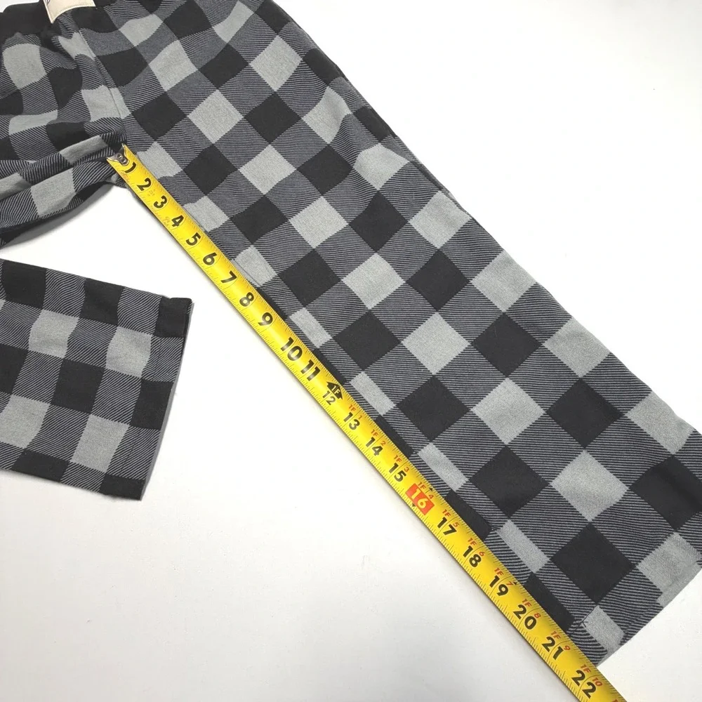 Bronco Buffalo Plaid Pajama Pants Youth 8 Black Gray‎ NWT Lounge Sleepwear